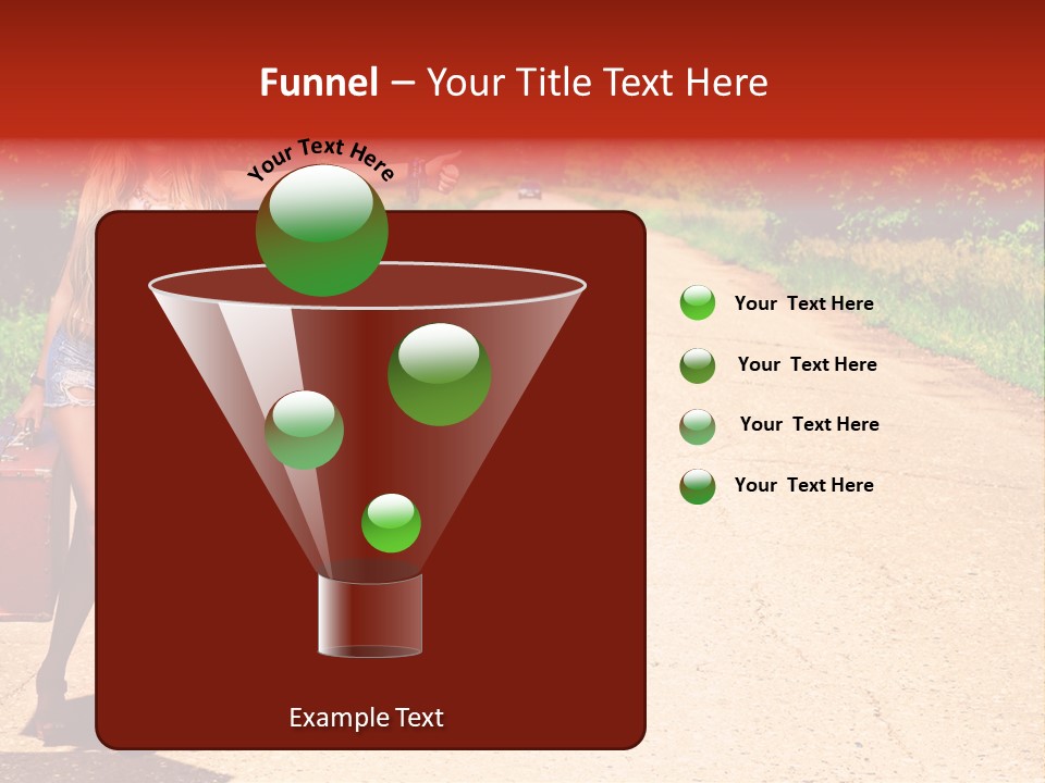 People Freedom Road PowerPoint Template