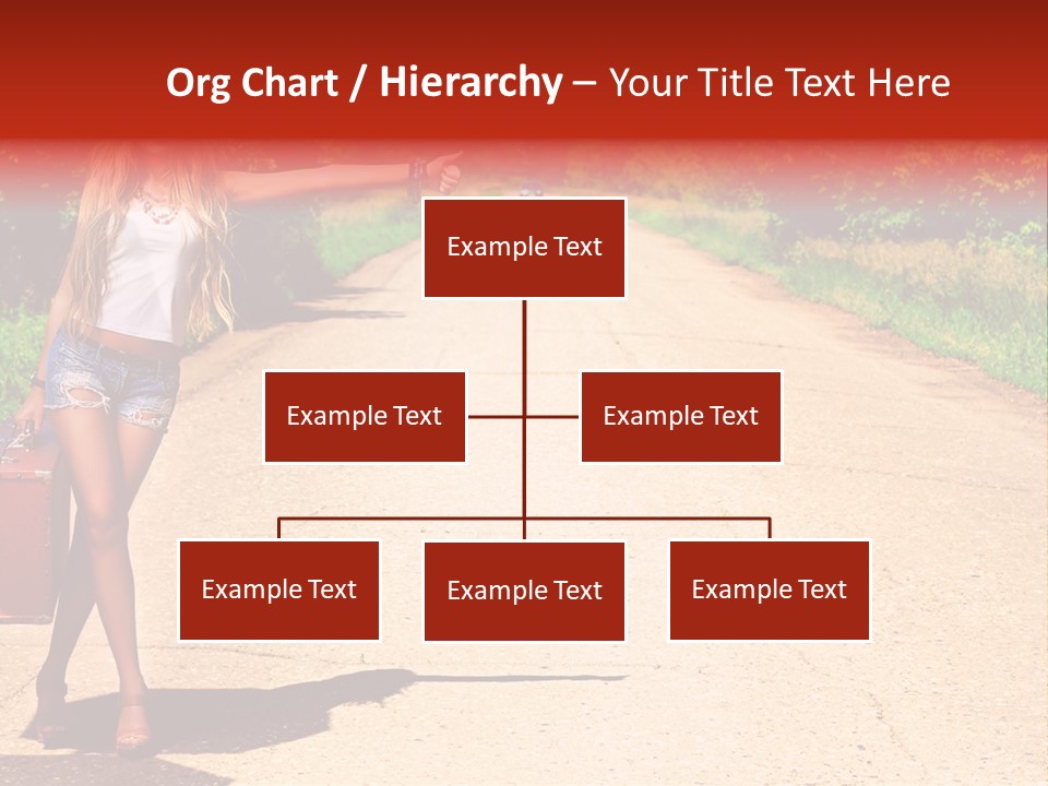 People Freedom Road PowerPoint Template