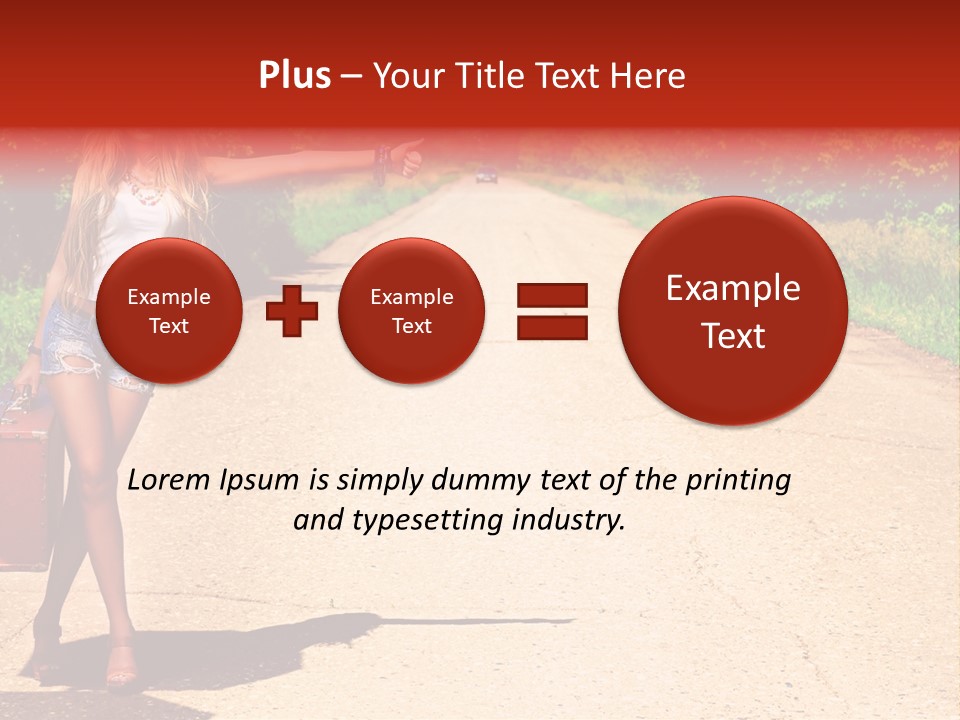 People Freedom Road PowerPoint Template