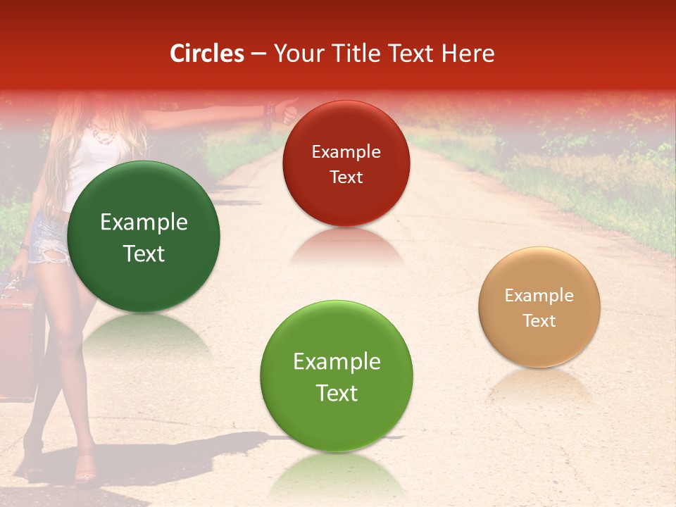 People Freedom Road PowerPoint Template