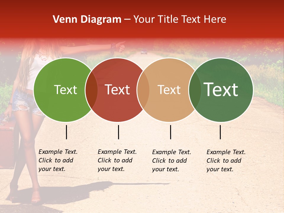 People Freedom Road PowerPoint Template