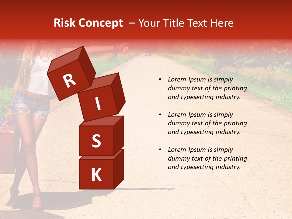 People Freedom Road PowerPoint Template