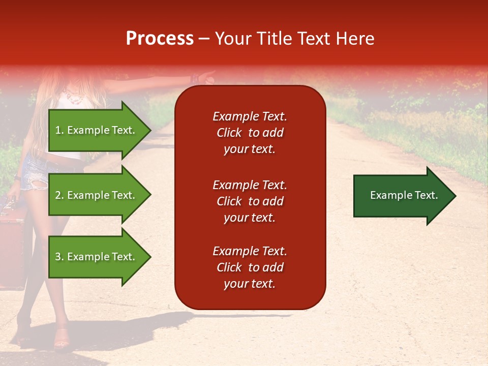 People Freedom Road PowerPoint Template