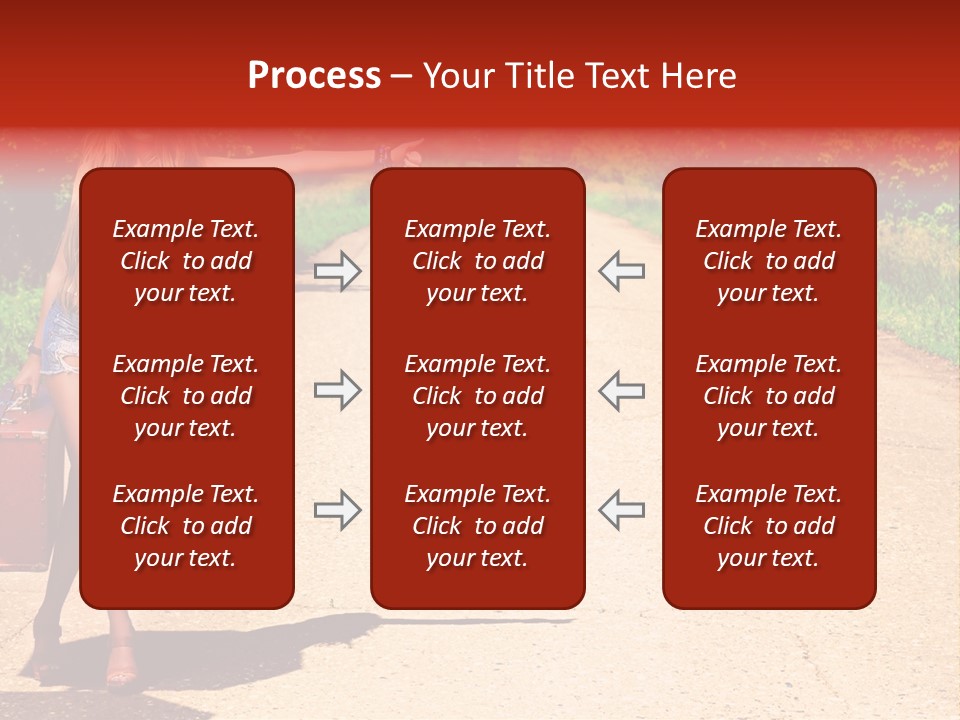 People Freedom Road PowerPoint Template