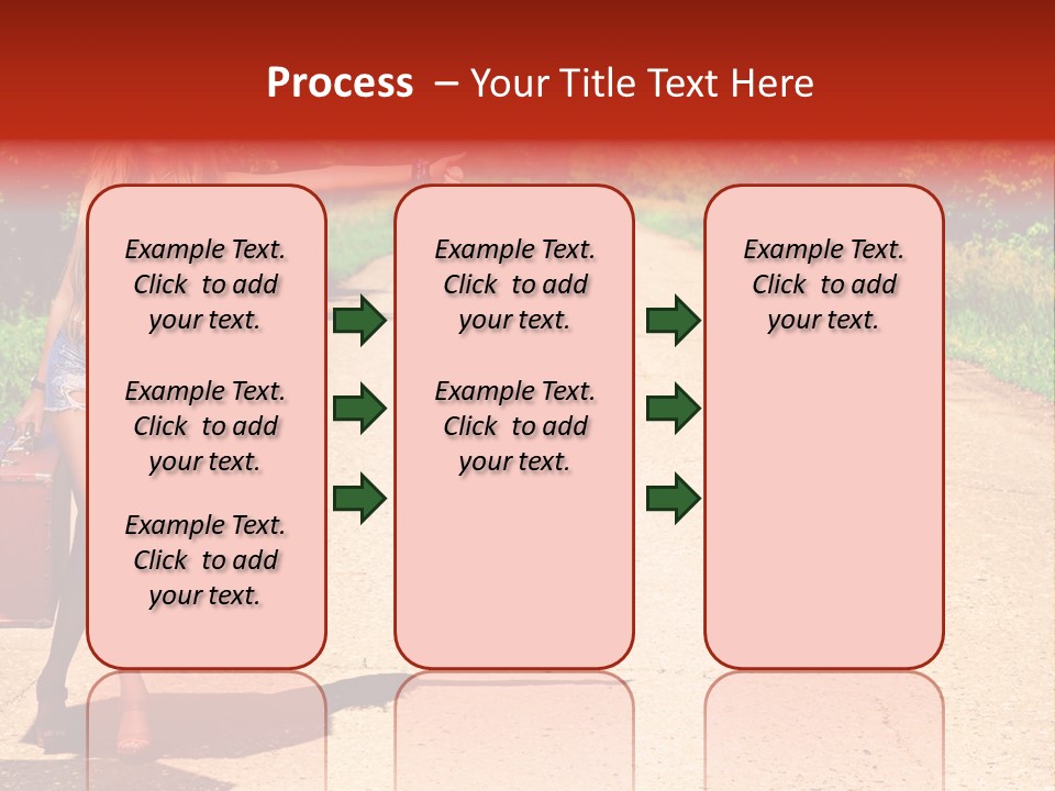 People Freedom Road PowerPoint Template