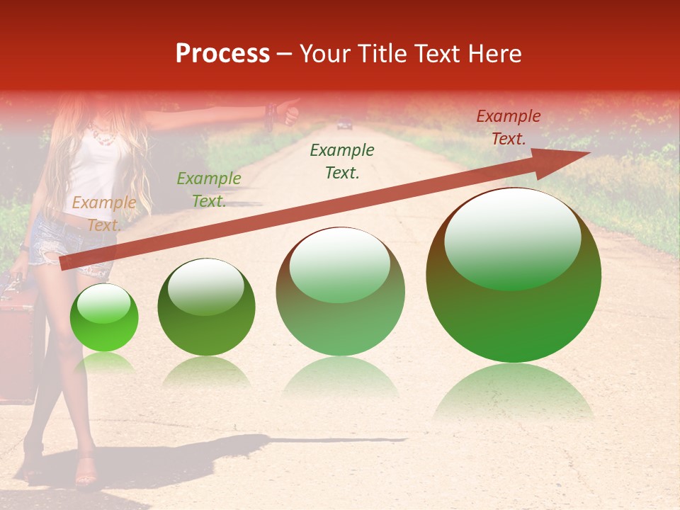 People Freedom Road PowerPoint Template