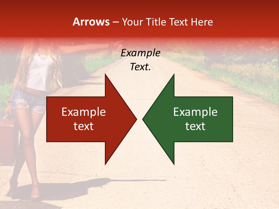 People Freedom Road PowerPoint Template