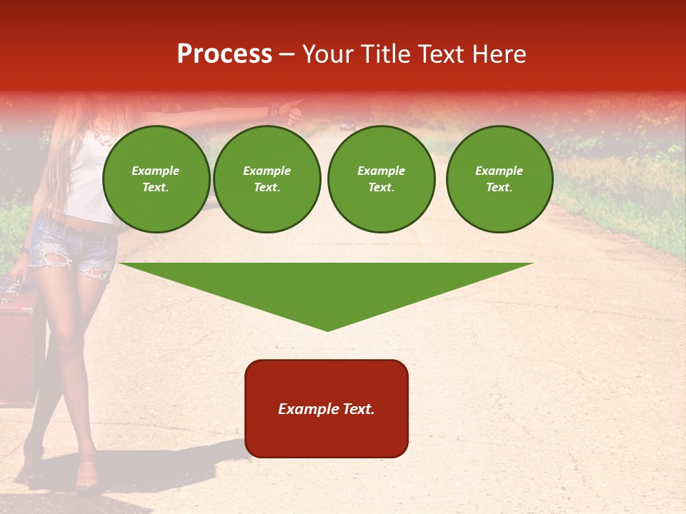 People Freedom Road PowerPoint Template