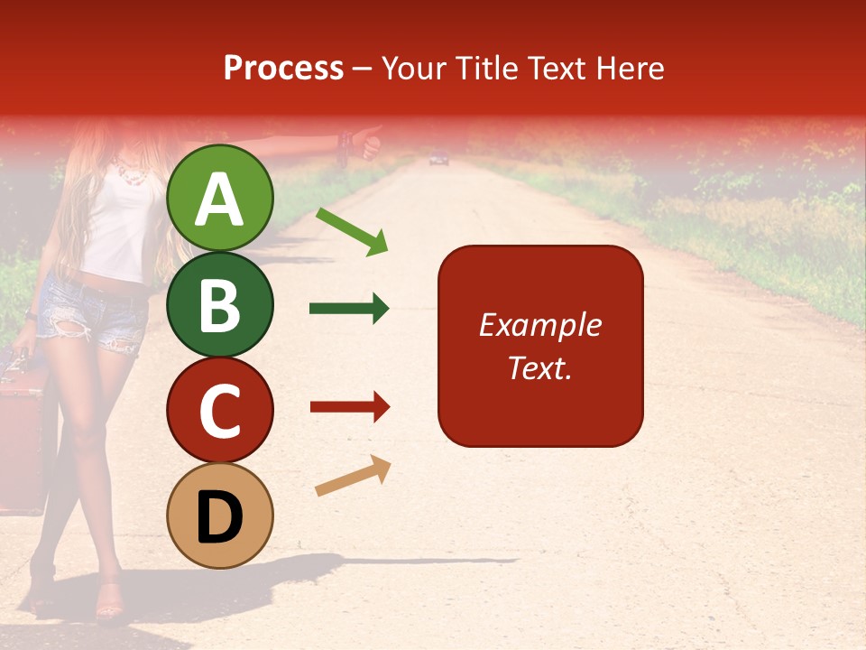 People Freedom Road PowerPoint Template