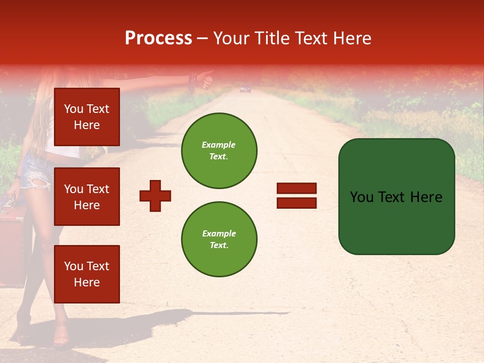 People Freedom Road PowerPoint Template