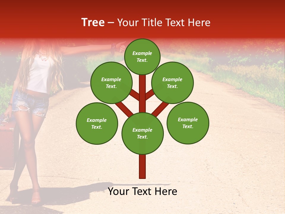 People Freedom Road PowerPoint Template