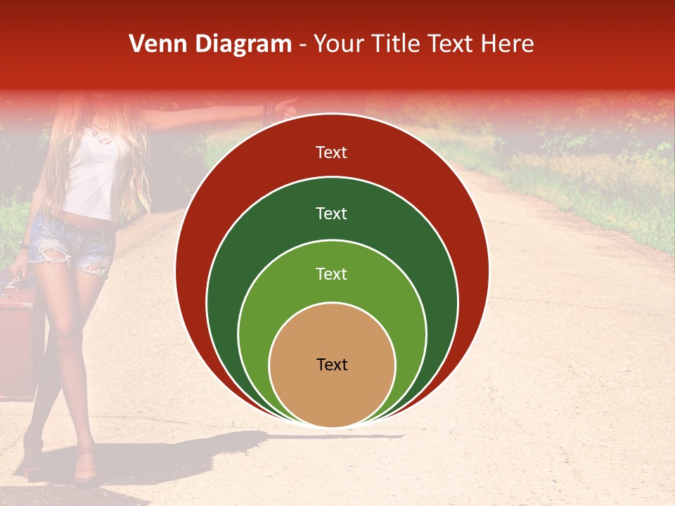People Freedom Road PowerPoint Template