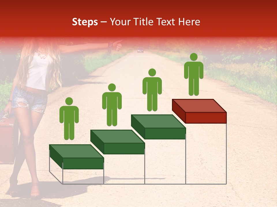 People Freedom Road PowerPoint Template