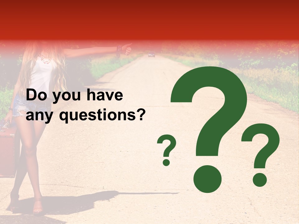 People Freedom Road PowerPoint Template