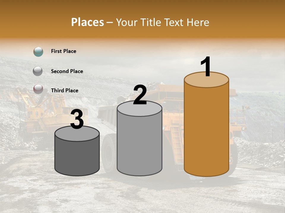 Digger Shovel Car PowerPoint Template