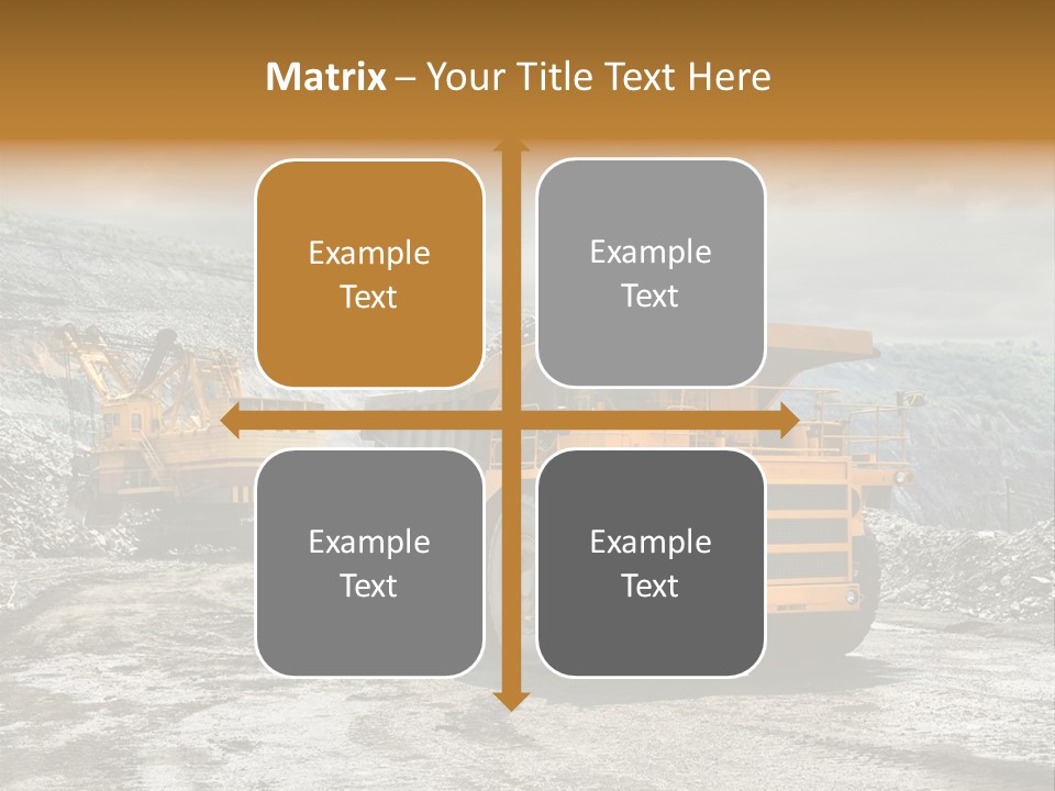 Digger Shovel Car PowerPoint Template