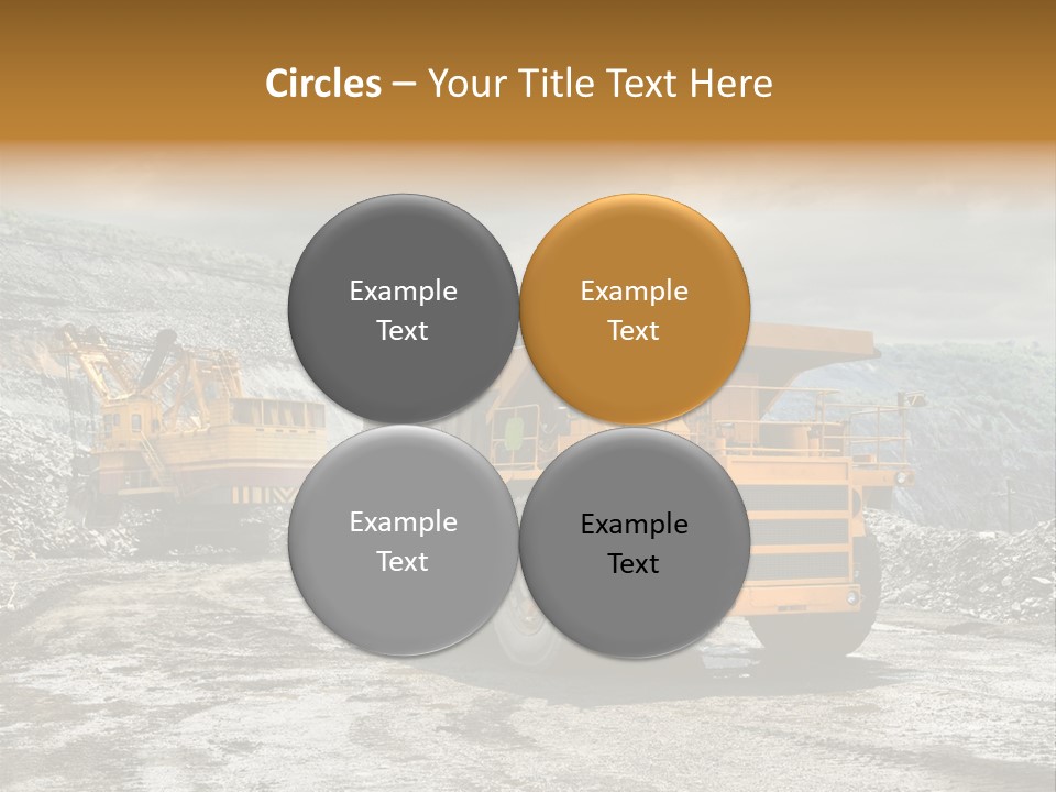 Digger Shovel Car PowerPoint Template