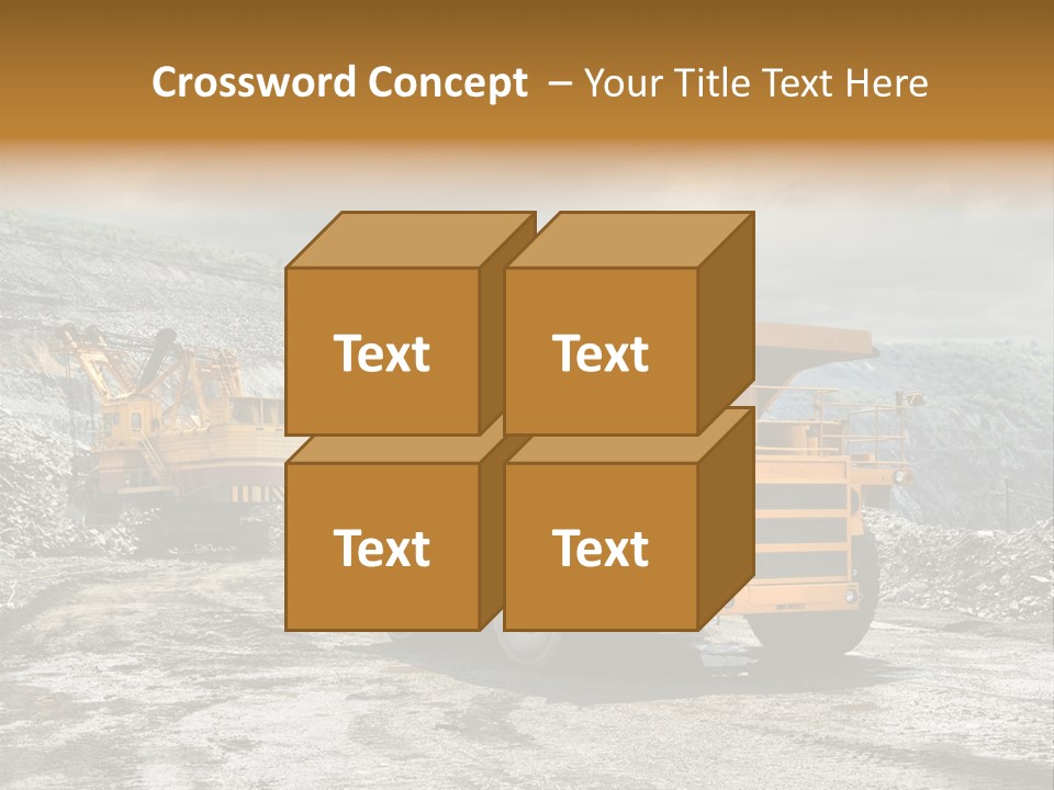 Digger Shovel Car PowerPoint Template