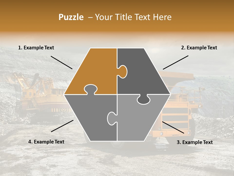 Digger Shovel Car PowerPoint Template