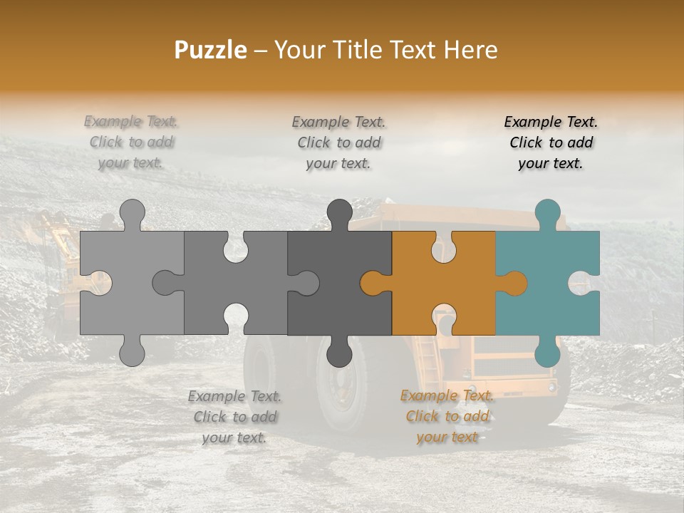 Digger Shovel Car PowerPoint Template