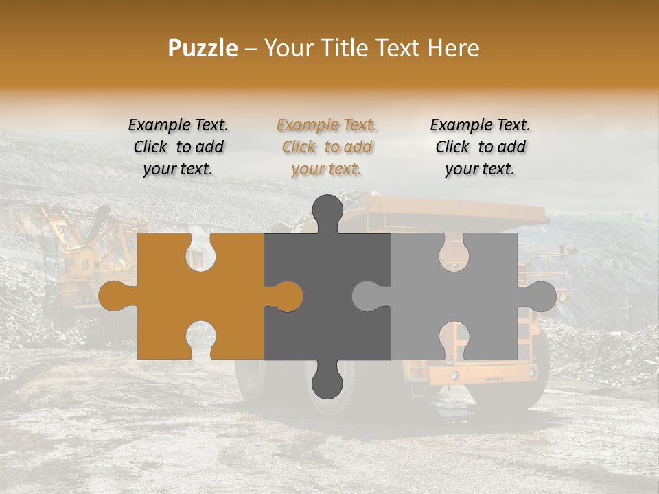 Digger Shovel Car PowerPoint Template