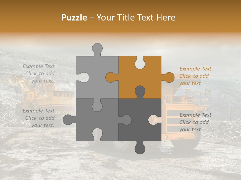 Digger Shovel Car PowerPoint Template