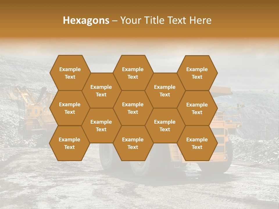 Digger Shovel Car PowerPoint Template