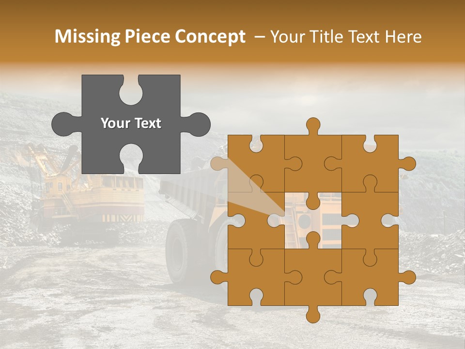 Digger Shovel Car PowerPoint Template