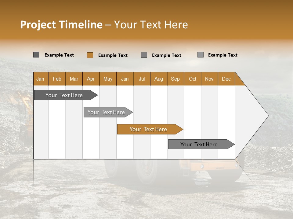 Digger Shovel Car PowerPoint Template