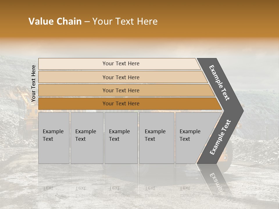 Digger Shovel Car PowerPoint Template