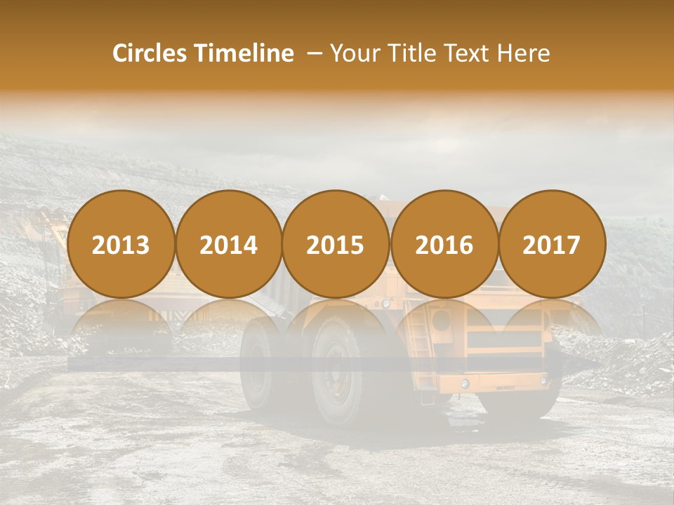 Digger Shovel Car PowerPoint Template