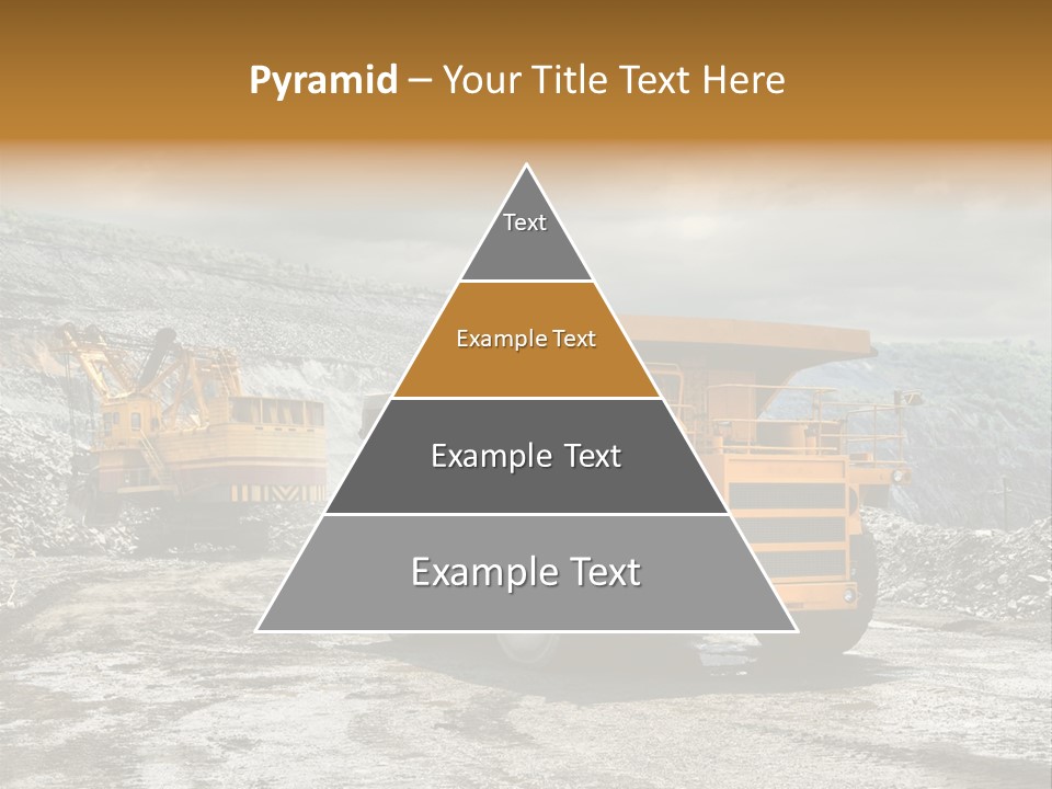 Digger Shovel Car PowerPoint Template