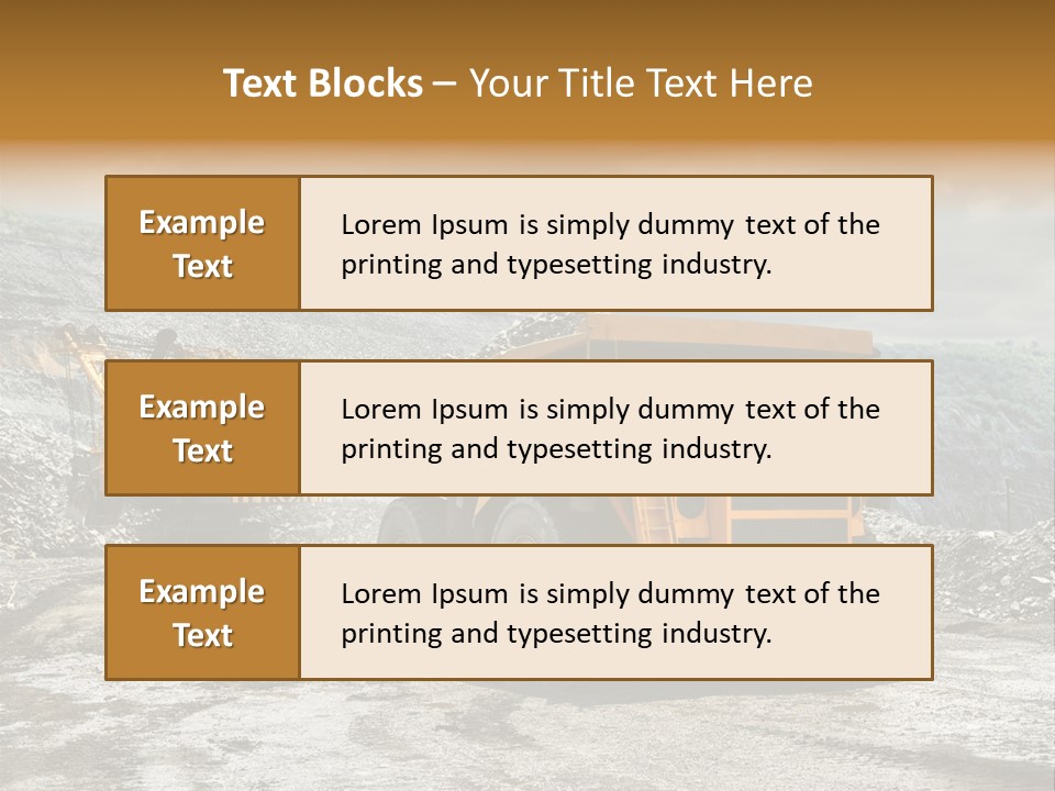 Digger Shovel Car PowerPoint Template