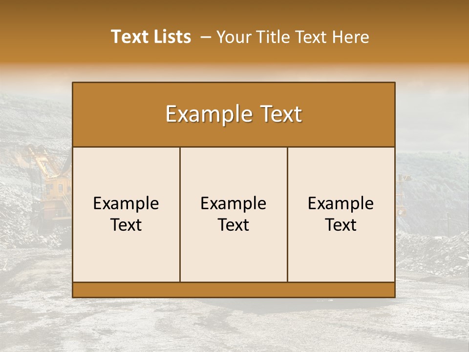 Digger Shovel Car PowerPoint Template