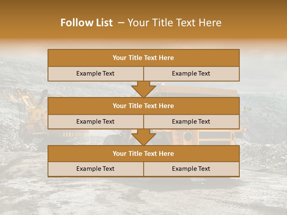 Digger Shovel Car PowerPoint Template