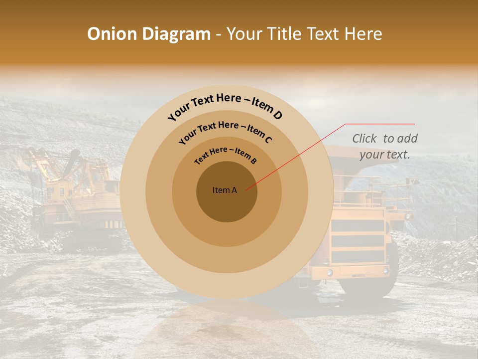 Digger Shovel Car PowerPoint Template