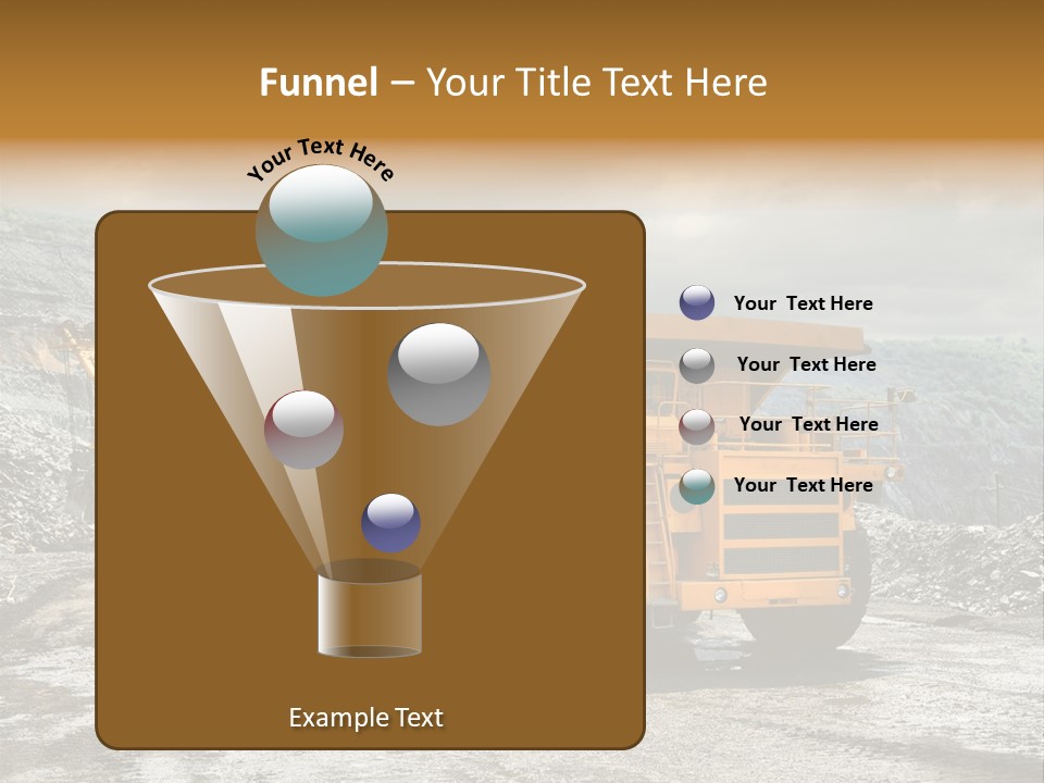 Digger Shovel Car PowerPoint Template