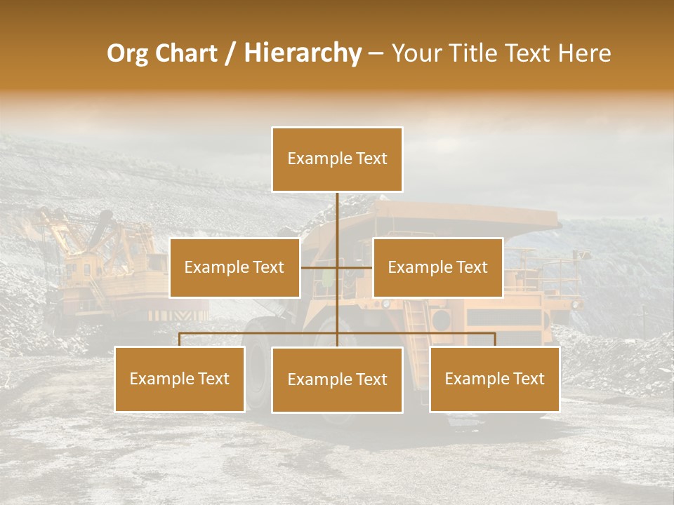 Digger Shovel Car PowerPoint Template