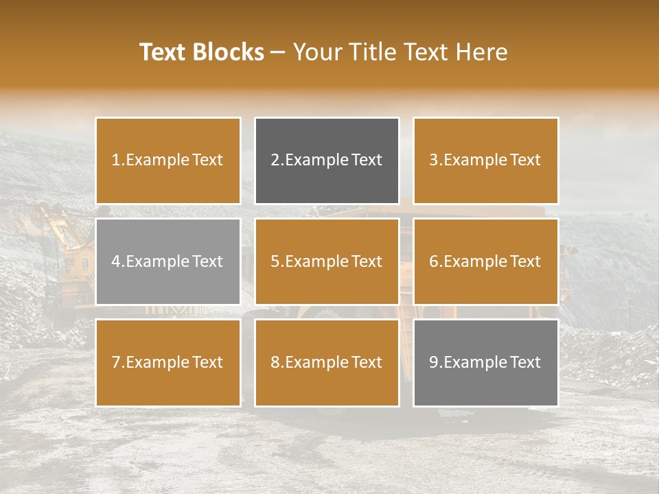 Digger Shovel Car PowerPoint Template