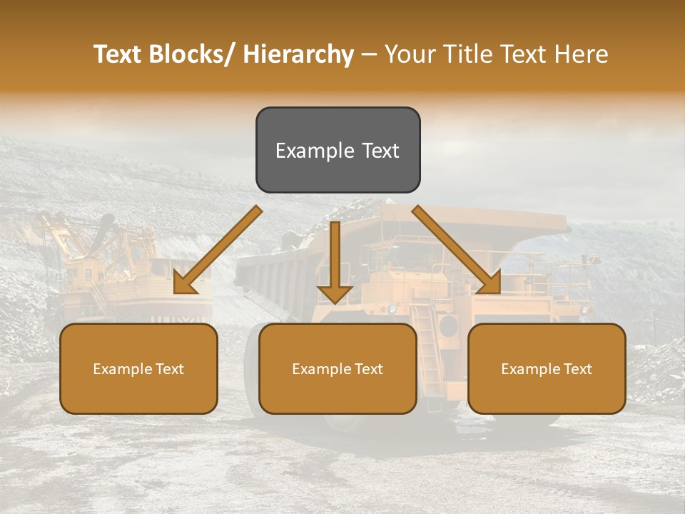 Digger Shovel Car PowerPoint Template