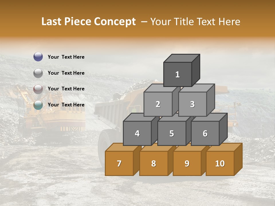 Digger Shovel Car PowerPoint Template
