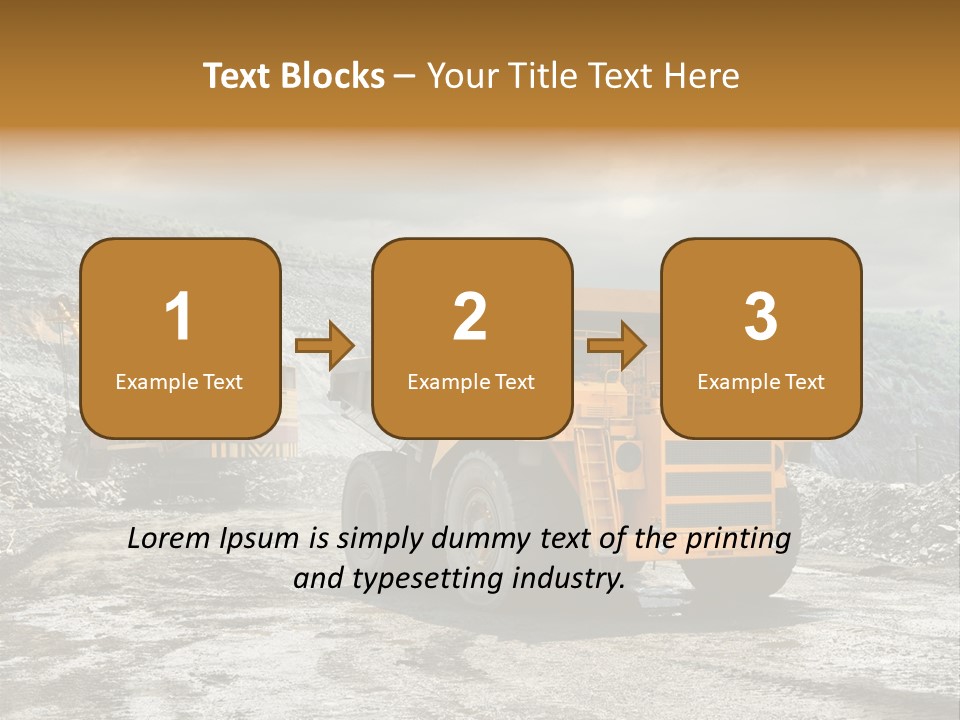 Digger Shovel Car PowerPoint Template