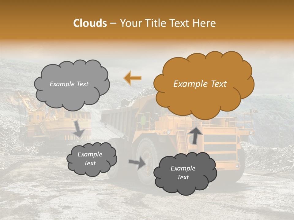 Digger Shovel Car PowerPoint Template