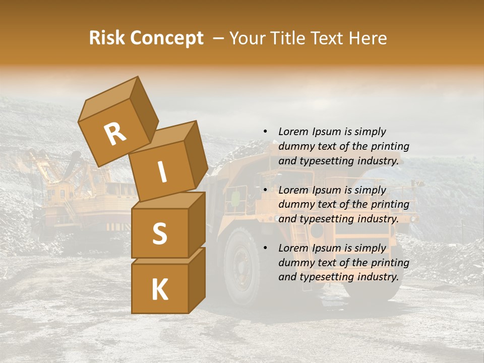 Digger Shovel Car PowerPoint Template