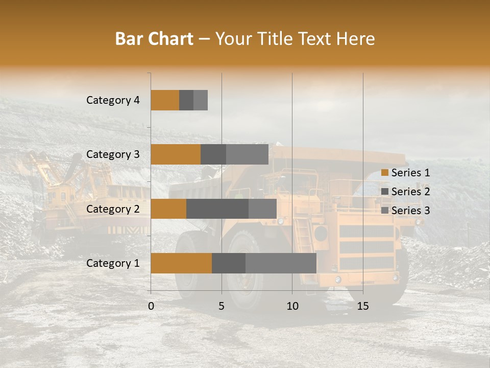 Digger Shovel Car PowerPoint Template