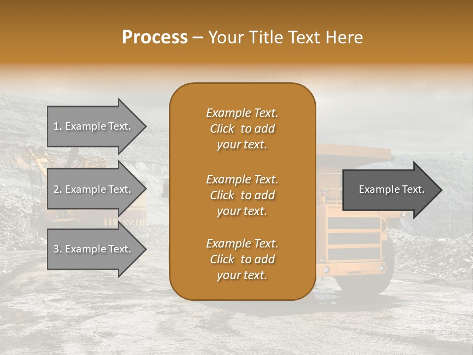 Digger Shovel Car PowerPoint Template