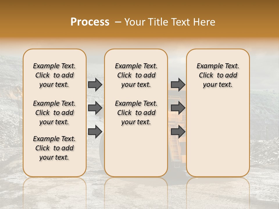 Digger Shovel Car PowerPoint Template