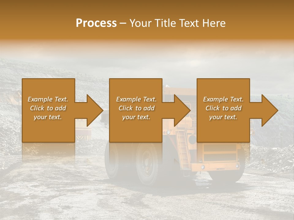 Digger Shovel Car PowerPoint Template