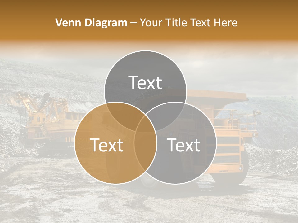 Digger Shovel Car PowerPoint Template