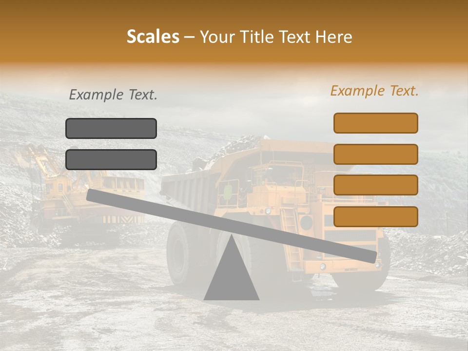 Digger Shovel Car PowerPoint Template